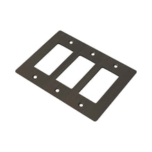 Load image into Gallery viewer, Wall Plate in Smoked Bronze/Without Logo (3-Gang).
