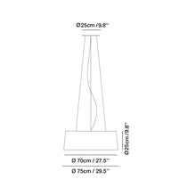 Load image into Gallery viewer, Aitana Pendant Light - line drawing.