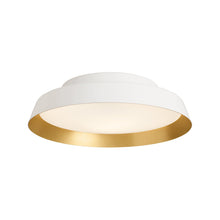 Load image into Gallery viewer, Boop! LED Flush Mount Ceiling Light in White/Gold (Small).