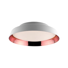 Load image into Gallery viewer, Boop! LED Flush Mount Ceiling Light in White/Terracotta Metallic (Small).