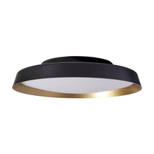 Load image into Gallery viewer, Boop! LED Flush Mount Ceiling Light in Black/Gold (Large).