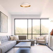 Load image into Gallery viewer, Boop! LED Flush Mount Ceiling Light in living room.
