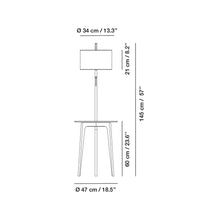 Load image into Gallery viewer, Carla Floor Lamp - line drawing.