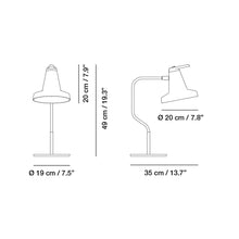 Load image into Gallery viewer, Garçon Table Lamp - line drawing.