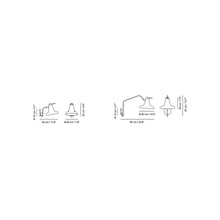 Load image into Gallery viewer, Garçon Wall Light - line drawing.