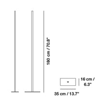 Load image into Gallery viewer, Lineal LED Floor Lamp - line drawing.