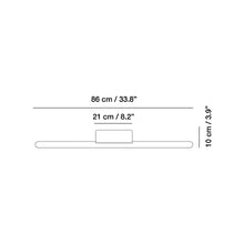 Load image into Gallery viewer, Lineal LED Wall Light - line drawing.