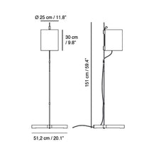 Load image into Gallery viewer, Magnetic Floor Lamp - line drawing.