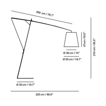 Load image into Gallery viewer, Robin Floor Lamp - line drawing.