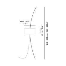 Load image into Gallery viewer, Totora Floor Lamp - line drawing.