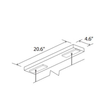 Load image into Gallery viewer, Lenis Linear Canopy Cover - line drawing.