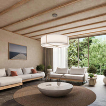 Load image into Gallery viewer, Plura LED Pendant Light in living room.