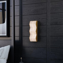 Load image into Gallery viewer, Tanzanite LED Wall Light in Detail.
