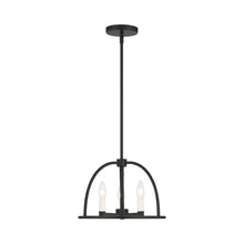 Load image into Gallery viewer, Abbott Chandelier in Black (3-Light).