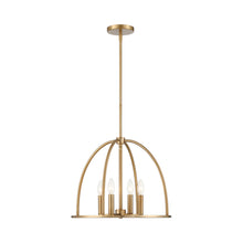 Load image into Gallery viewer, Abbott Chandelier in Vibrant Gold (4-Light).
