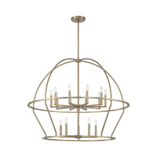 Load image into Gallery viewer, Abbott Chandelier in Vibrant Gold (15-Light).
