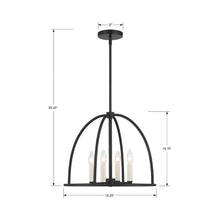Load image into Gallery viewer, Abbott Chandelier - line drawing.