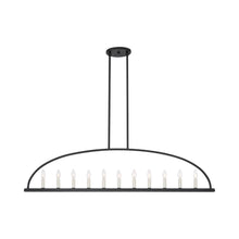 Load image into Gallery viewer, Abbott Linear Chandelier in Black (11-Light).