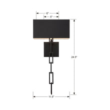 Load image into Gallery viewer, Alston Wall Light - line drawing.