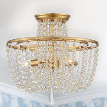 Load image into Gallery viewer, Arcadia Semi Flush Mount Ceiling Light in Detail.