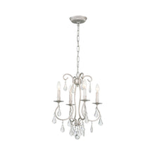 Load image into Gallery viewer, Ashton Mini Chandelier in Olde Silver (Hand Cut Crystal/4-Light).
