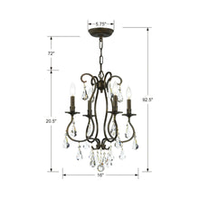 Load image into Gallery viewer, Ashton Mini Chandelier - line drawing.