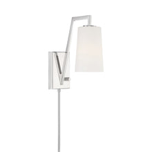 Load image into Gallery viewer, Avon Wall Light in Polished Nickel.