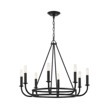Load image into Gallery viewer, Bailey Chandelier in Matte Black (8-Light).
