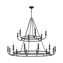 Load image into Gallery viewer, Bailey Chandelier in Matte Black (18-Light).