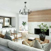 Load image into Gallery viewer, Bailey Chandelier in living room.