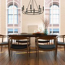 Load image into Gallery viewer, Bailey Chandelier in living room.