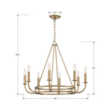 Load image into Gallery viewer, Bailey Chandelier - line drawing.