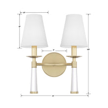 Load image into Gallery viewer, Baxter Wall Light - line drawing.