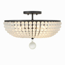 Load image into Gallery viewer, Bella Semi Flush Mount Ceiling Light in Detail.