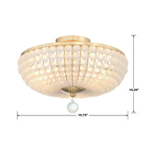 Load image into Gallery viewer, Bella Semi Flush Mount Ceiling Light - line drawing.