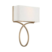 Load image into Gallery viewer, Brinkley Wall Light in Vibrant Gold.