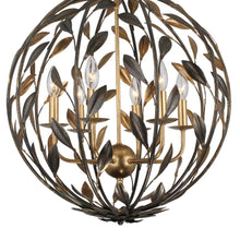 Load image into Gallery viewer, Broche Sphere Chandelier in Detail.