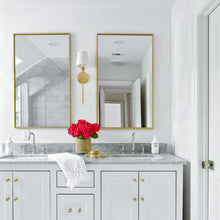 Load image into Gallery viewer, Broche Wall Light in bathroom.