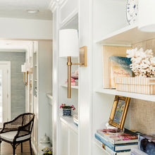Load image into Gallery viewer, Bromley Wall Light in living room.