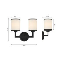 Load image into Gallery viewer, Bryant Wall Light - line drawing.
