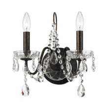 Load image into Gallery viewer, Butler Wall Light in Hand Cut Crystal.