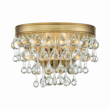 Load image into Gallery viewer, Calypso Wall Light in Vibrant Gold.