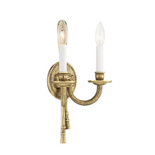 Load image into Gallery viewer, Cast Brass Wall Light in Detail.
