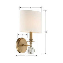 Load image into Gallery viewer, Chimes Wall Light - line drawing.