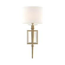 Load image into Gallery viewer, Clifton Wall Light in Aged Brass.