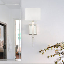Load image into Gallery viewer, Clifton Wall Light in bathroom.