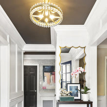 Load image into Gallery viewer, Clover Semi Flush Mount Ceiling Light in living room.