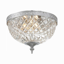 Load image into Gallery viewer, Crystal Flush Mount Ceiling Light in Polished Chrome (Large).