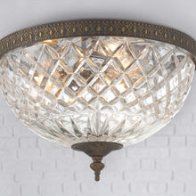 Load image into Gallery viewer, Crystal Flush Mount Ceiling Light in Detail.