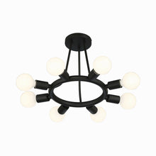 Load image into Gallery viewer, Dakota Semi Flush Mount Ceiling Light in Detail.